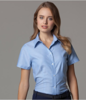 Suppliers Of Kustom Kit Ladies Short Sleeve Tailored Workwear Oxford Shirt