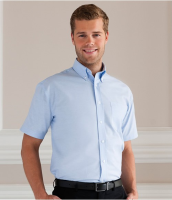 Suppliers Of Russell Collection Short Sleeve Easy Care Oxford Shirt