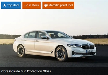 BMW 5 Series 520 Saloon On Lease