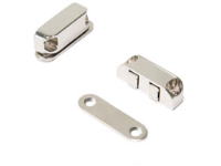 Chrome Magnetic Catch with Counterplate - 49x16x15mm