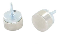 Elite IF4 flush finish nickel coated magnetic catches with fixing nail