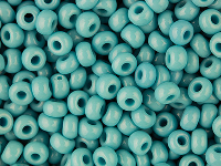 Czech 8/0 Seed Beads, Opaque       Turquoise, 20g Pack