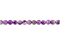 Amethyst Semi Precious Round Beads 6mm, 16&amp;quot;/40cm Strand 16&amp;quot;/40cm      Strand