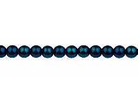 Electroplated Hematite Semi        Precious Round Beads, Blue, 6mm,   15&amp;quot;-15.5&amp;quot; Strand