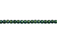 Electroplated Hematite Semi        Precious Round Beads, Green, 4mm,  15&amp;quot;-15.5&amp;quot; Strand