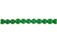 Dyed Green Jade Faceted Semi       Precious Round Beads 6mm, 16&amp;quot;/40cm Strand