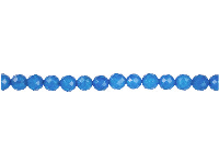 Dyed Blue Jade Faceted Semi        Precious Round Beads 6mm, 16&amp;quot;/40cm Strand