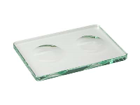 COLORIT? 2 Hole Glass Mixing Plate