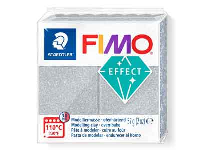 Fimo Effect Glitter Silver 57g     Polymer Clay Block Fimo Colour     Reference 812