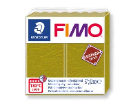 Fimo Leather Effect Olive 57g      Polymer Clay Block Fimo Colour     Reference 519