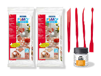 Fimo Air Starter Set, 2 X 500g     Blocks With Fimo Varnish And       Modelling Tools