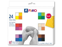 Fimo Soft Colour Pack Basic Multi  Pack of 24 X 25g Polymer Clay      Modelling Clay Blocks