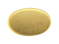 18ct Yellow Gold Blank Kc8208      1.00mm Fully Annealed Oval 19mm X  12.5mm, 100% Recycled Gold