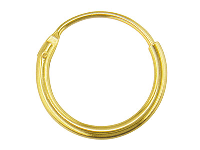 18ct Yellow Gold Sleeper Hoop      Earring 11mm, 100% Recycled Gold