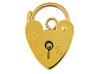 9ct Yellow Gold Padlock Plain      13.5mm Hallmarked