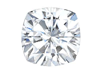 Charles And Colvard Moissanite,    Forever One, Cushion Brilliant     6x6mm, Colour D E F