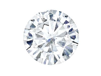 Charles And Colvard Moissanite,     Forever One, Round Brilliant 4.5mm, Colour D E F