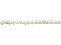 Cultured Pearls Fresh Water,       6-6.5mm, White, Potato Round,      16&amp;quot;/40cm