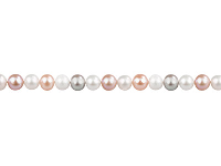 Cultured Pearls Fresh Water,        6-6.5mm, Multicolour, Potato Round, 16&amp;quot;/40cm