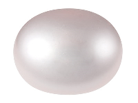 Cultured Pearls Pair Button        Half Drilled 6-6.5mm, Pink,        Freshwater