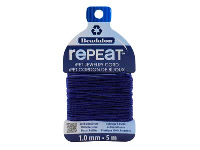 Beadalon rePEaT 100% Recycled      Braided Cord, 8 Strand, 1mm X 5m,  Navy Blue