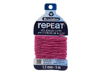 Beadalon rePEaT 100% Recycled      Braided Cord, 12 Strand, 1.5mm X   5m, Fucshia