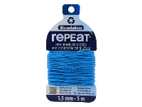Beadalon rePEaT 100% Recycled      Braided Cord, 12 Strand, 1.5mm X   5m, Sky Blue