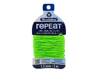 Beadalon rePEaT 100% Recycled      Braided Cord, 12 Strand, 1.5mm X   5m, Lime Green