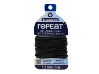 Beadalon rePEaT 100% Recycled      Braided Cord, 12 Strand, 1.5mm X   5m, Black