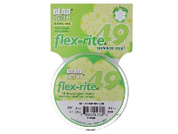 Beadsmith Flexrite, 49 Strand,     Clear, 0.45mm, 9.1m