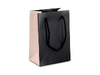 Black And Pink Gift Bag Small      Pack of 10