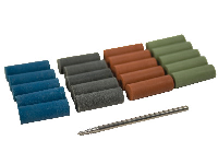 Eveflex Rubber Cylinder Set, 4     Grades X 5 Each And Mandrel