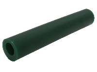 Ferris Round Wax Tube With Off     Centre Hole, Green, 6&amp;quot;/150mm Long, 27mm Diameter