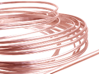 18ct Red Gold 5n D Shape Wire       2.30mm X 1.50mm, 100% Recycled Gold