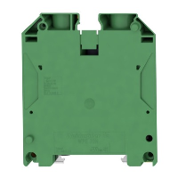 Weidmuller W Series 70mm Earth DIN Rail Terminal for TS35 Rail Single Feed Through Green/Yellow - price per 100