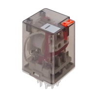 Hongfa HF10 Three Pole 10A Relay 24VAC Coil 3 Change-Over Contacts (3PDP) Test Button & LED Indication