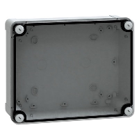 Schneider Thalassa TBS ABS 241 x 194 x 87mmD Enclosure Clear Lid IP66 RAL7035