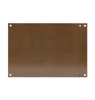 Cahors Combiester Mounting Plate for 270 x 135mm Enclosures Bakelite Brown Dimensions 234 x 99 x 3mmD