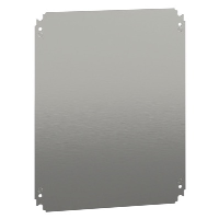 Schneider Spacial NSYMM Internal Mounting Plate for 500H x 400mmW Enclosure Galvanised Steel Plate Dimensions 450H x 350W x 2mmD