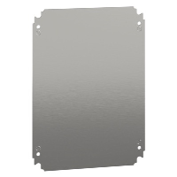 Schneider Spacial NSYMM Internal Mounting Plate for 400H x 300mmW Enclosure Galvanised Steel Plate Dimensions 350H x 250W x 2mmD