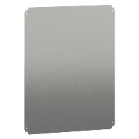 Schneider Spacial NSYMM Internal Mounting Plate for 800H x 600mmW & 600H x 800mmW Galvanised Steel Plate Dimensions 750H x 550W x 2.5mmD