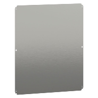 Schneider Spacial NSYMM Internal Mounting Plate for 1000H x 800mmW/800mmH x 1000mmW Galvanised Steel Plate 950H x 750W x 2.5mmD