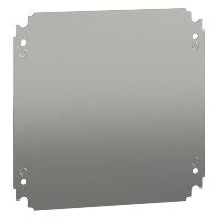 Schneider Spacial NSYMM Internal Mounting Plate for 300H x 300mmW Enclosure Galvanised Steel Plate Dimensions 250H x 250W x 2mmD