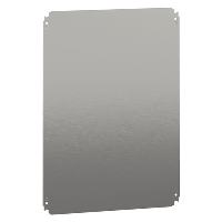 Schneider Spacial NSYMM Internal Mounting Plate for 700H x 500mmW Enclosure Galvanised Steel Plate Dimensions 650H x 450W x 2.5mmD