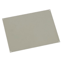 Uriarte Safybox Mounting Plate BRES64 Polyester Grey RAL7035 Plate Dimensions 558H x 348W x 3mmD