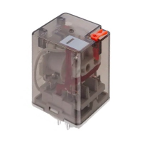 Hongfa HF10 Double Pole 10A Relay 48VAC Coil 2 Change-Over Contacts (DPDT) Test Button & LED Indication