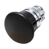 Schneider Harmony XB4 Black 40mm Mushroom Head Pushbutton Actuator 22.5mm Spring Return Chrome Bezel