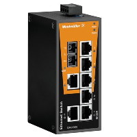 Weidmuller BasicLine IE-SW-BL08-8TX 8 RJ45 Network Switch 12/24/48V DC