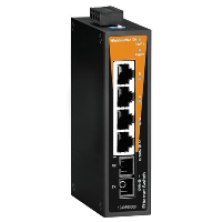 Weidmuller BasicLine IE-SW-BL05-5TX 5 RJ45 Network Switch 12/24/48V DC