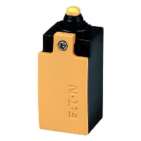 Eaton LS-Titan Limit Switch Body 1 N/O+1 N/C Snap Action Contacts Yellow and Black Metal Housing IP66 Cage Clamp Terminals